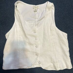 Rachel Zoe White Sleeveless Blouse